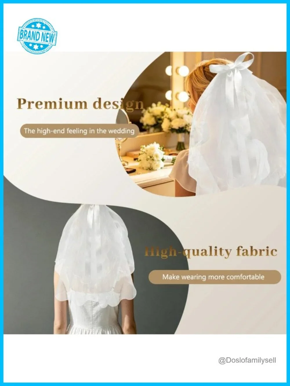 Wedding Bow Veil with Clip Bridal Hair Accessory Tulle Lace Satin Headpiece